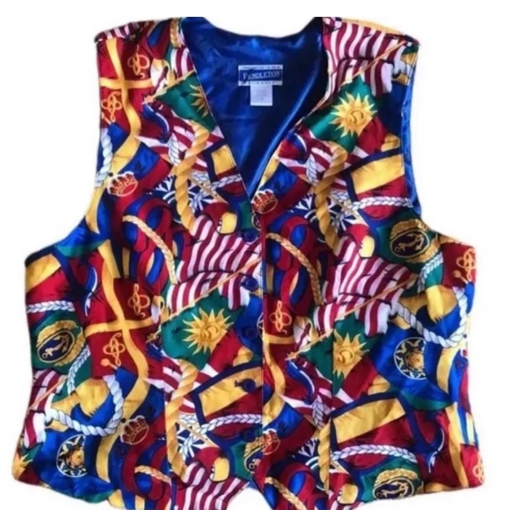 Pendleton Nautical Vintage Vest Size 16 EUC